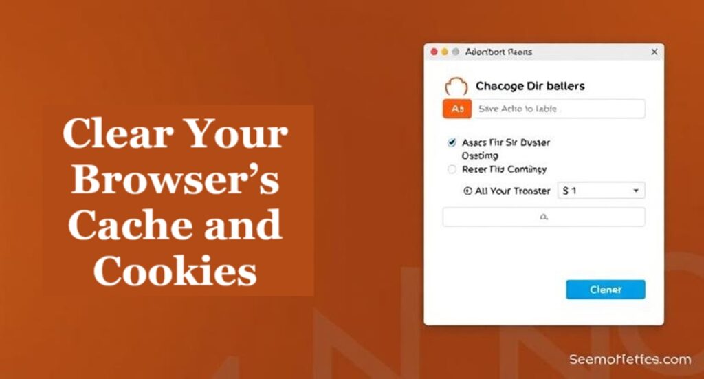 Error 0007 on Ticketmaster. Clear Your Browser’s Cache and Cookies