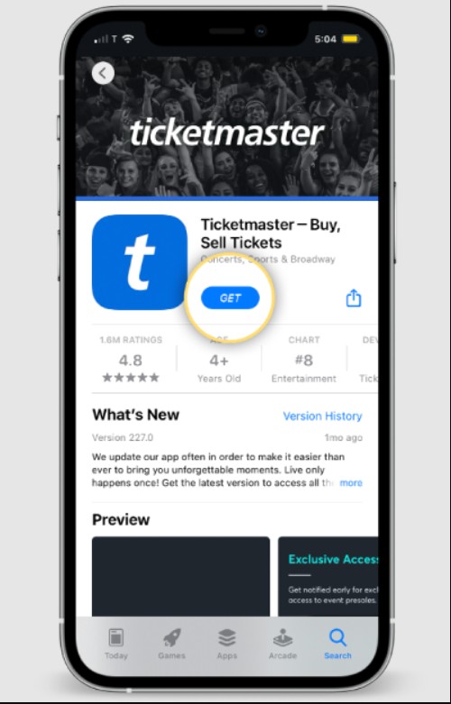 Confirm You Are Using the Official Ticketmaster App