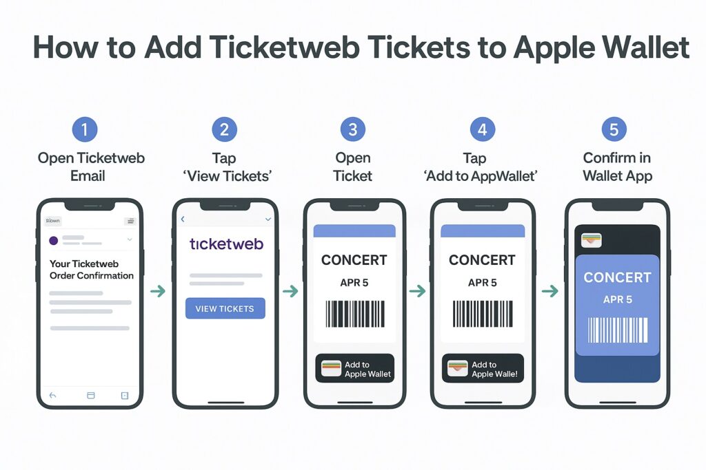 How to Add Ticketweb Tickets to Apple Wallet