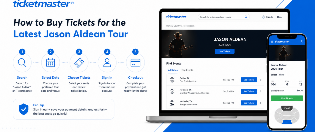 How to Buy Tickets for the Latest Jason Aldean Tour on Ticketmaster