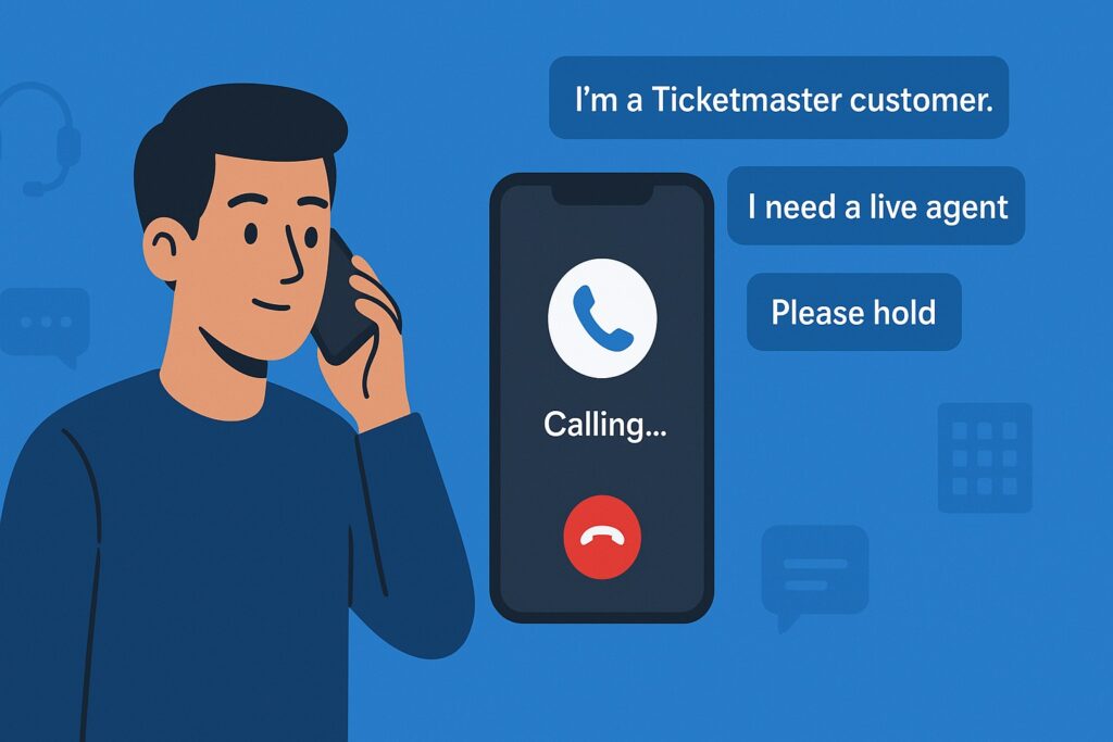 Phone Call Script to Reach a Live Person at Ticketmaster