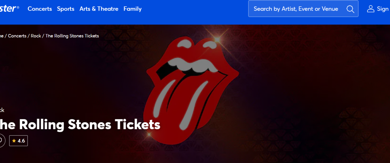 Rolling Stones Tickets for 2024 Tour on Ticketmaster