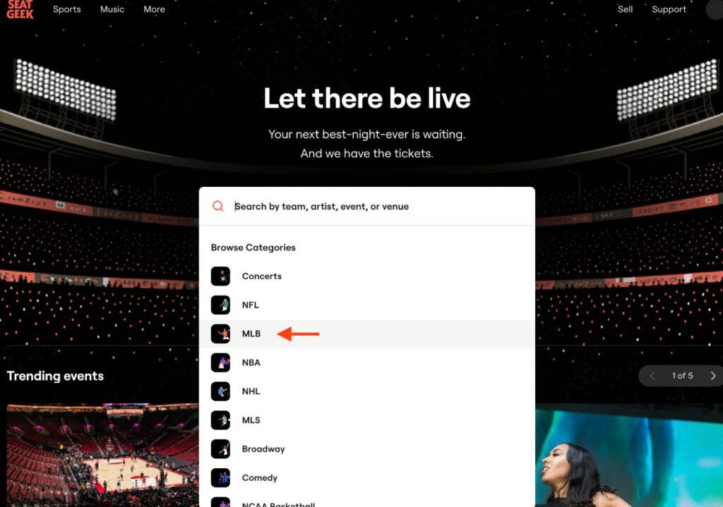 Search for Your Event