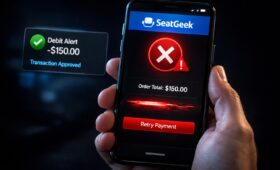 SeatGeek Payment Failed but Amount Deducted