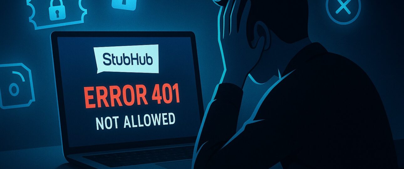 Stubhub Error 401 Not Allowed