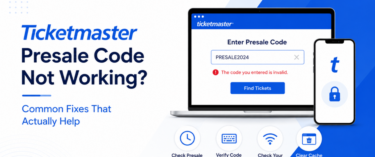 Ticketmaster Presale Code Not Working