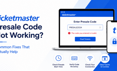 Ticketmaster Presale Code Not Working