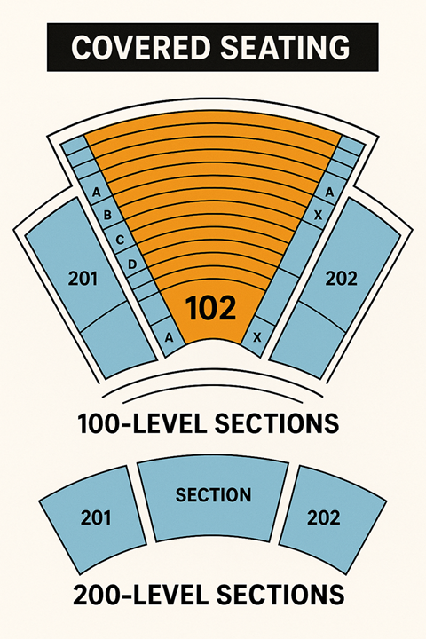 Under the Canopy (Pavilion) - Veterans United Home Loans Amphitheater Seating Chart