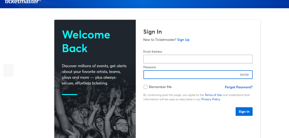 Verify Phone Number on Ticketmaster