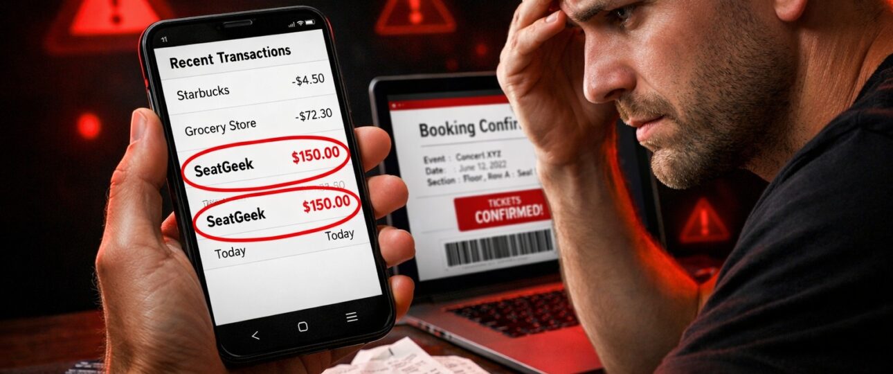 SeatGeek duplicate charge