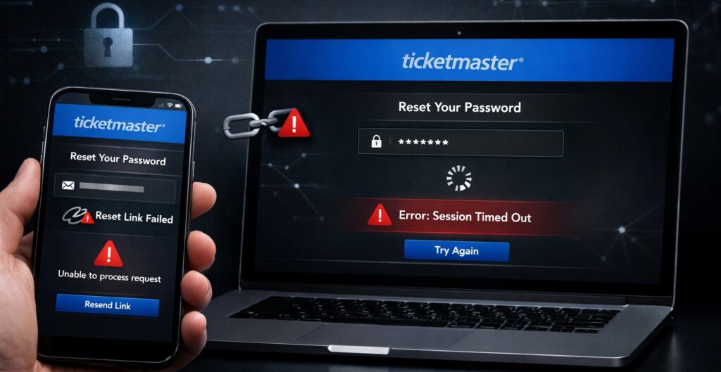 Why Ticketmaster Password Reset Is Not Working